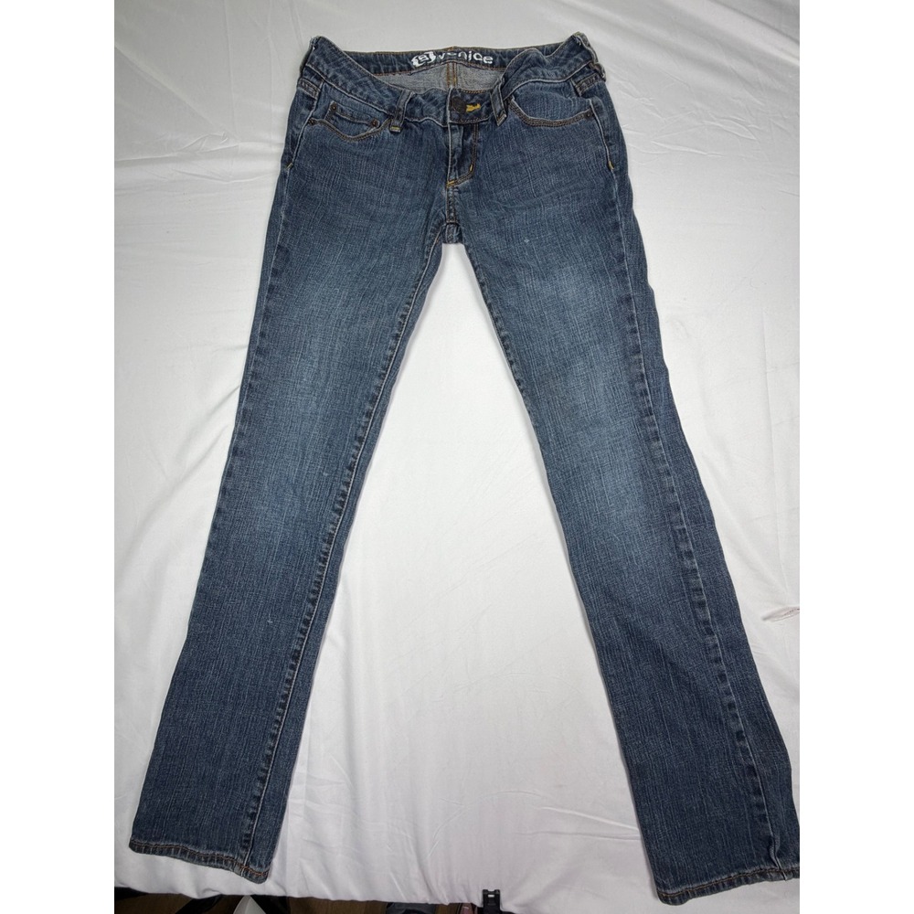 Bullhead Venice Skinny Jeans Y2K Womens  size 4 Low Rise Denim Daisy Rivet